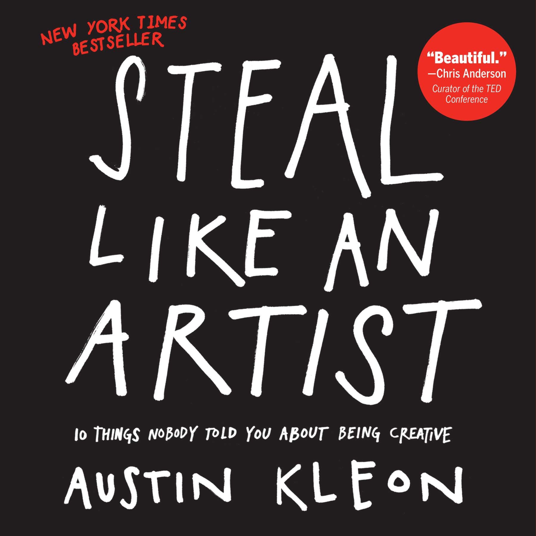 Couverture du livre écrit par Austin Kleon : Voler comme un artiste - 10 secrets bien gardés sur la créativité